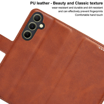 For Samsung Galaxy A55 5G IMAK Count Series Flip Leather Phone Case(Brown) - Galaxy Phone Cases by imak | Online Shopping UK | buy2fix