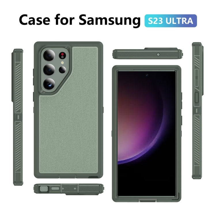 For Samsung Galaxy S23 Ultra 5G Guard Life Waterproof Frosted Phone Case(Green) - Galaxy S23 Ultra 5G Cases by buy2fix | Online Shopping UK | buy2fix