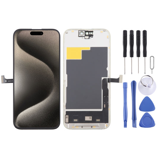 For iPhone 15 Pro Soft DD OLED LCD Screen with Digitizer Full Assembly, Remove IC Need Professional Repair - LCD Related Parts by buy2fix | Online Shopping UK | buy2fix