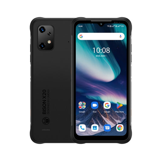 [HK Warehouse] UMIDIGI BISON X20, 6GB+128GB , Face ID & Side Fingerprint Identification, 6.53 inch Android 13 MediaTek Helio P60 Octa Core, Network: 4G(Graphite Black) - UMIDIGI by UMIDIGI | Online Shopping UK | buy2fix