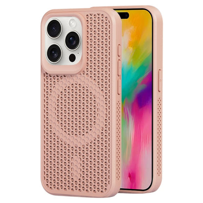 For iPhone 16 Pro MagSafe Magnetic Heat Dissipation Phone Case(Pink) - iPhone 16 Pro Cases by buy2fix | Online Shopping UK | buy2fix