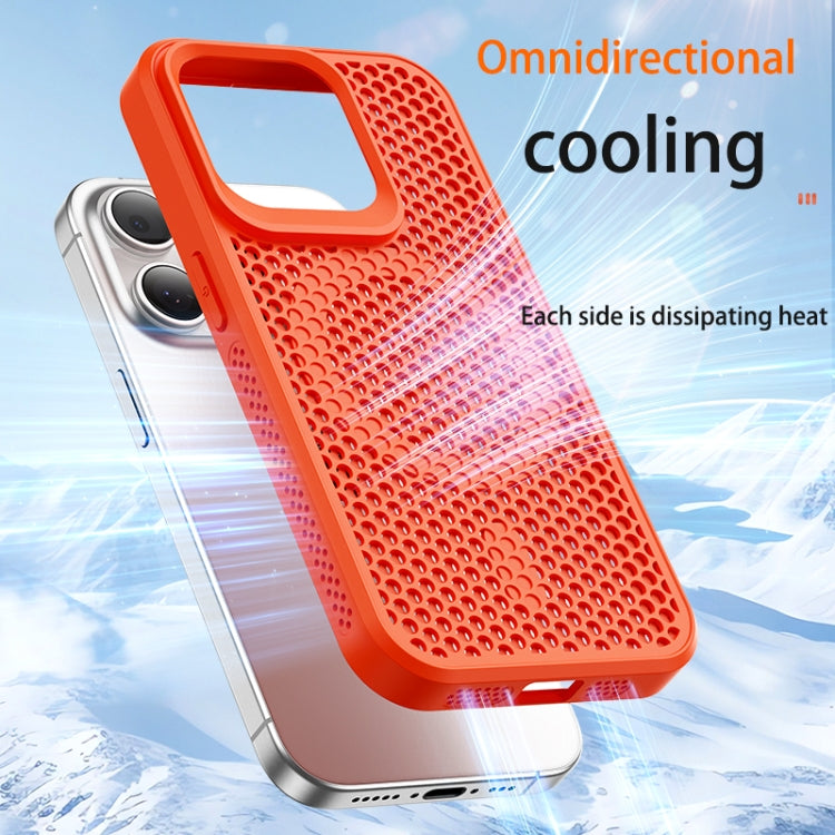 For iPhone 15 Pro Max MagSafe Magnetic Heat Dissipation Phone Case(Orange) - iPhone 15 Pro Max Cases by buy2fix | Online Shopping UK | buy2fix