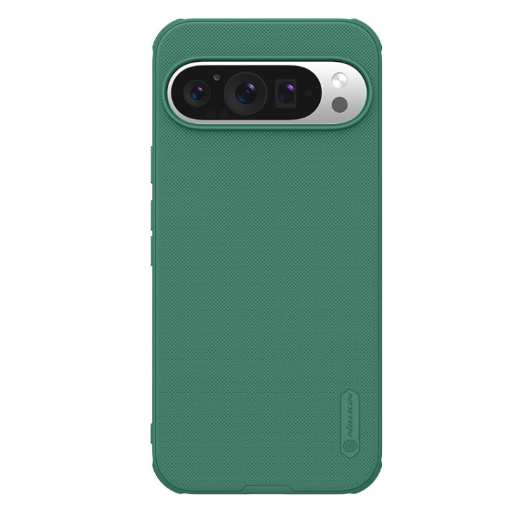 For Google Pixel 9 Pro NILLKIN Frosted Shield Pro Magnetic Phone Case(Green) - Google Cases by NILLKIN | Online Shopping UK | buy2fix