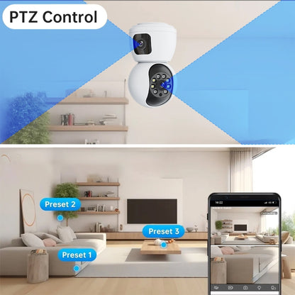 Y6203 4MP Zoom HD Indoor Waterproof Smart WiFi Camera, Specification:AU Plug(White) - Wireless Camera by buy2fix | Online Shopping UK | buy2fix