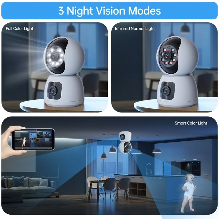 Y6203 4MP Zoom HD Indoor Waterproof Smart WiFi Camera, Specification:AU Plug(White) - Wireless Camera by buy2fix | Online Shopping UK | buy2fix