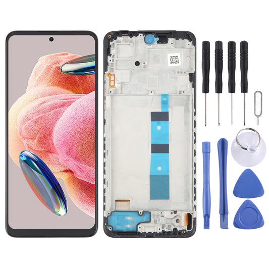 For Xiaomi Redmi Note 12 4G OLED Material LCD Screen Digitizer Full Assembly with Frame - LCD Screen by buy2fix | Online Shopping UK | buy2fix