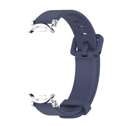 For Xiaomi Mi Band 8 / 9 / 9 NFC Mijobs GT4 Silicone Breathable Watch Band(Midnight Blue Silver) - Watch Bands by MIJOBS | Online Shopping UK | buy2fix