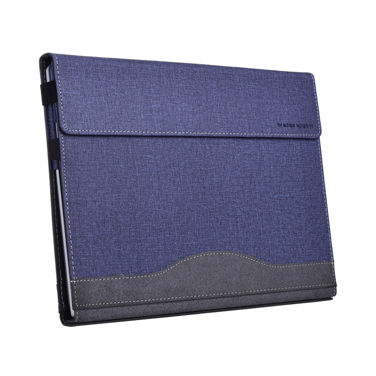 For Lenovo ThinkPad X1 Yoga Gen 4 Cloth Texture Laptop Leather Protective Case(Deep Blue) - Other by buy2fix | Online Shopping UK | buy2fix