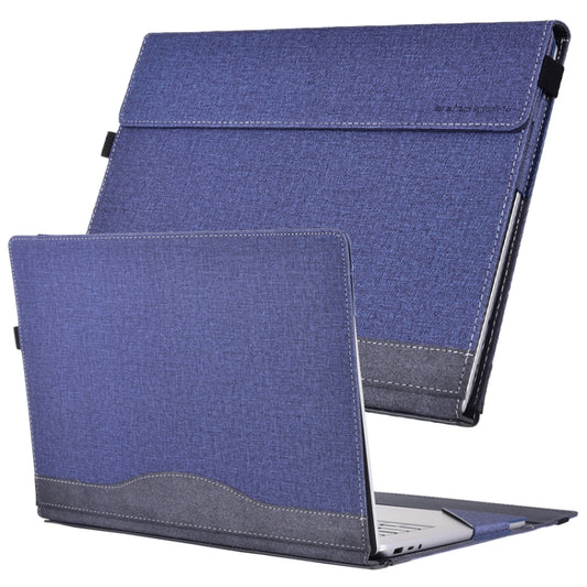 For Lenovo ThinkPad X1 Carbon 14 Gen 5 Cloth Texture Laptop Leather Protective Case(Deep Blue) - Other by buy2fix | Online Shopping UK | buy2fix