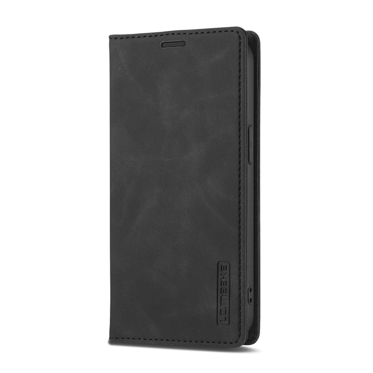 For iPhone SE 2024 LC.IMEEKE Strong Magnetic Leather Phone Case with Holder & Card Slots & Wallet(Black) - More iPhone Cases by LC.IMEEKE | Online Shopping UK | buy2fix