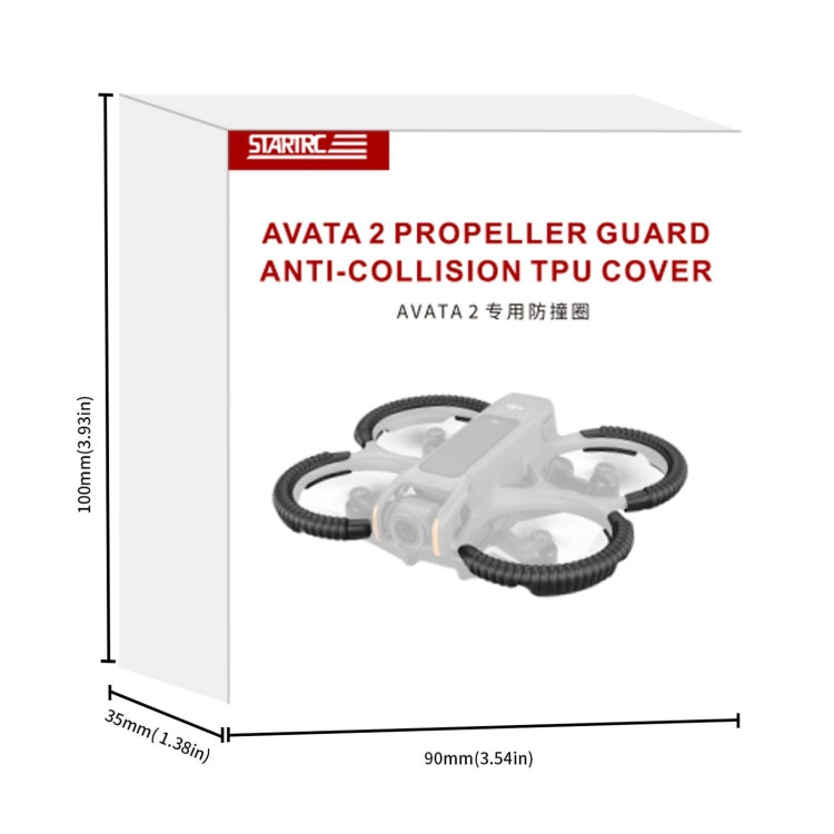 For DJI AVATA 2 STARTRC Propeller TPU Protective Guard Anti-collision Ring Cover(Fluorescent Orange) - Other by STARTRC | Online Shopping UK | buy2fix