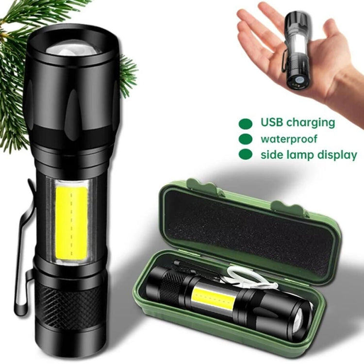 A10 Mini 395nm Ultraviolet Ray Detection Lamp COB Flashlight(Black) - Mini Flashlight by buy2fix | Online Shopping UK | buy2fix