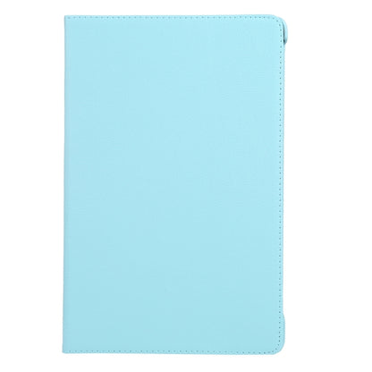 For iPad Pro 13 2024 360 Degree Rotation Litchi Texture Leather Tablet Case with Holder(Sky Blue) - iPad Pro 13 2024 Cases by buy2fix | Online Shopping UK | buy2fix