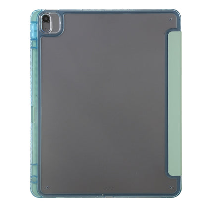 For iPad Air 13 2024 Clear Acrylic Deformation Leather Tablet Case(Green) - iPad Air 13 2024 Cases by buy2fix | Online Shopping UK | buy2fix