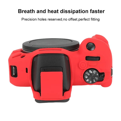 For Canon EOS R100 Glossy Soft Silicone Protective Case(Red) - Protective Case by buy2fix | Online Shopping UK | buy2fix