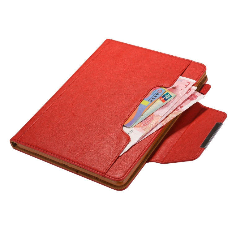 For iPad Pro 11 2024 Solid Color Metal Buckle Leather Smart Tablet Case(Red) - iPad Pro 11 2024 Cases by buy2fix | Online Shopping UK | buy2fix