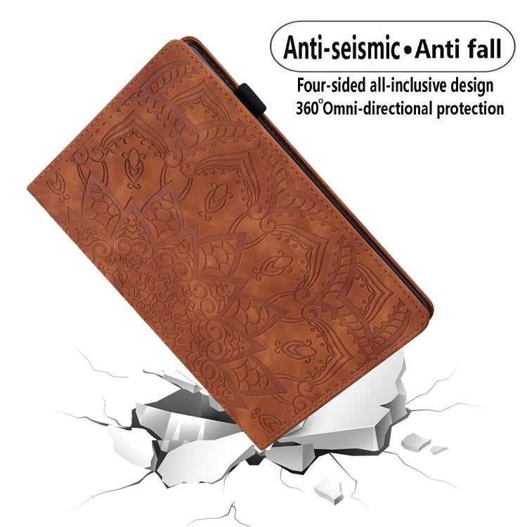 For iPad Pro 11 2024 Calf Texture Embossed Leather Tablet Case(Brown) - iPad Pro 11 2024 Cases by buy2fix | Online Shopping UK | buy2fix