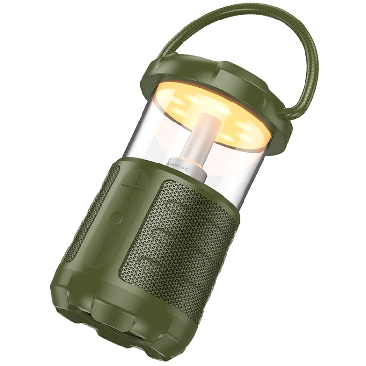 Borofone BP19 Travel Outdoor Bt Speaker With Camping Light(Green) - Desktop Speaker by Borofone | Online Shopping UK | buy2fix