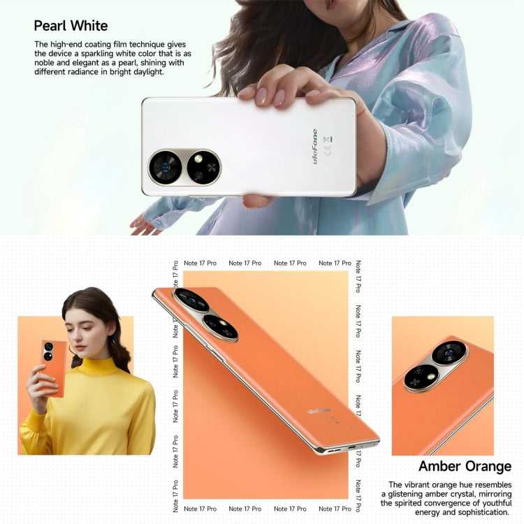 [HK Warehouse] Ulefone Note 17 Pro, 12GB+256GB, Screen Fingerprint, 6.78 inch Android 13 MediaTek Helio G99 MTK6789 Octa Core, NFC, Network: 4G(Pearl White) - Ulefone by Ulefone | Online Shopping UK | buy2fix