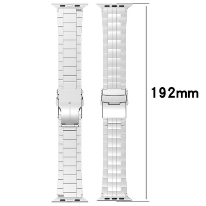 For Apple Watch Series 5 44mm Armor 5-bead Titanium Watch Band(Black) - Watch Bands by buy2fix | Online Shopping UK | buy2fix