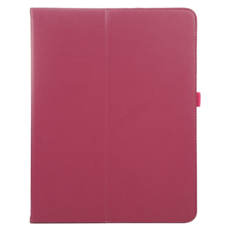 For iPad Air 11 2024 Litchi Texture Solid Color Leather Tablet Case(Rose Red) - iPad Air 11 2024 Cases by buy2fix | Online Shopping UK | buy2fix