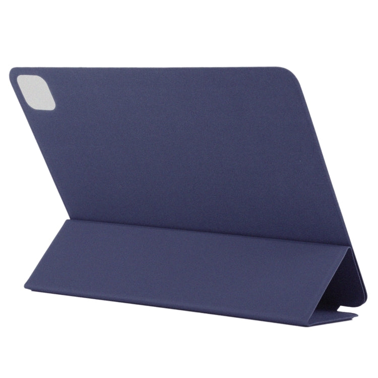 For iPad Pro 11 2024 Double-sided Clip Non-buckle Magnetic PU Smart Tablet Case(Dark Blue) - iPad Pro 11 2024 Cases by buy2fix | Online Shopping UK | buy2fix