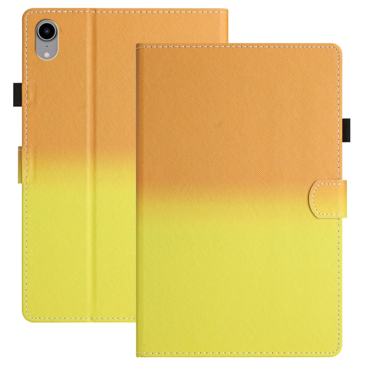 For iPad Pro 11 2024 Stitching Gradient Smart Leather Tablet Case(Orange Yellow) - iPad Pro 11 2024 Cases by buy2fix | Online Shopping UK | buy2fix