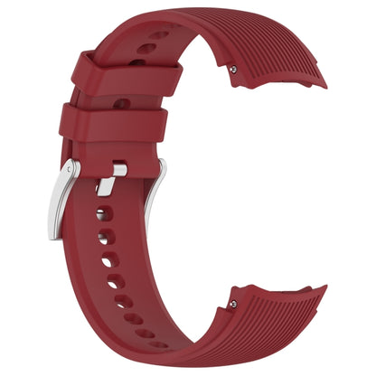 For OPPO Watch X / OnePlus Watch 2 Vertical Texture Silicone Watch Band(Red) - Watch Bands by buy2fix | Online Shopping UK | buy2fix