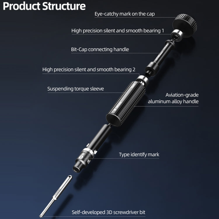 QianLi iWhale Special S2 Steel Magnetic Torque 3D Screwdriver, Model:B Tri-point 0.35 - Screwdriver by QIANLI | Online Shopping UK | buy2fix