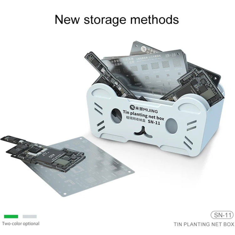 Mijing SN-11 Reballing Stencil Storage Box(Silver) - Tool Boxes & Bags by MIJING | Online Shopping UK | buy2fix