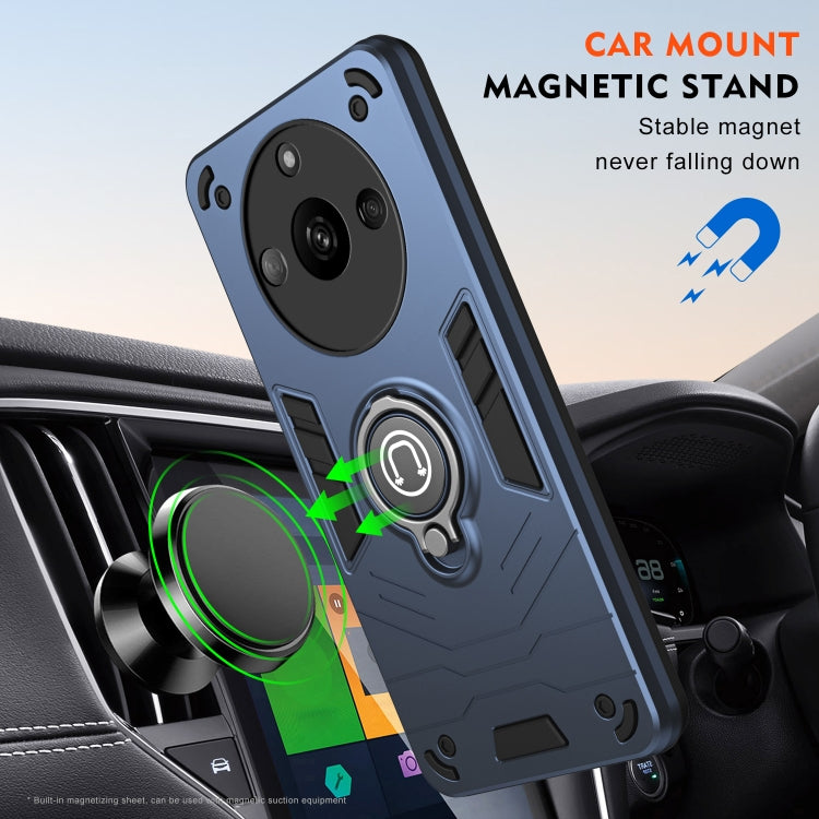 For Realme Narzo 60 5G Ring Holder Phone Case(Royal Blue) - Realme Cases by buy2fix | Online Shopping UK | buy2fix