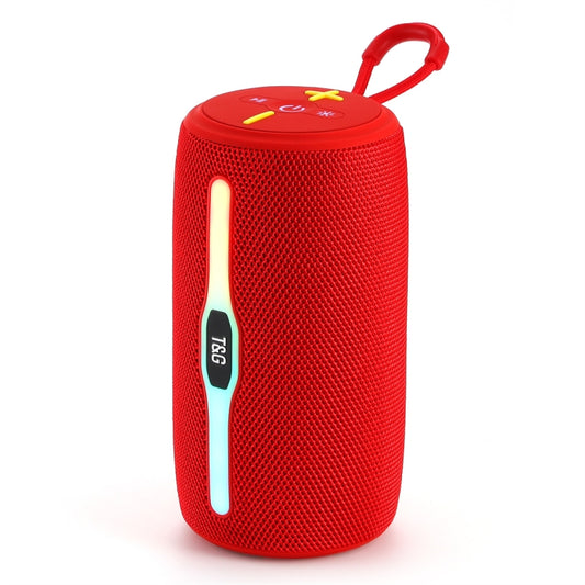 T&G TG675 Music Pulse Wireless Bluetooth Speaker with LED Light(Red) - Desktop Speaker by T&G | Online Shopping UK | buy2fix