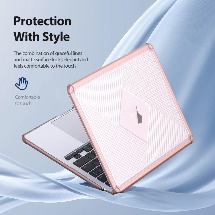 For MacBook Air 13.6 2022/2024 A2681 DUX DUCIS LCGH Laptop Frosted Protective Case(Pink) - MacBook Air Cases by DUX DUCIS | Online Shopping UK | buy2fix