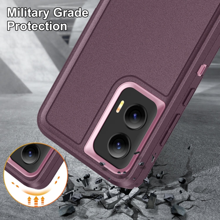 For Motorola Moto G Stylus 5G 2024 Life Waterproof Rugged PC + Silicone Phone Case(Purple + Pink) - Motorola Cases by buy2fix | Online Shopping UK | buy2fix