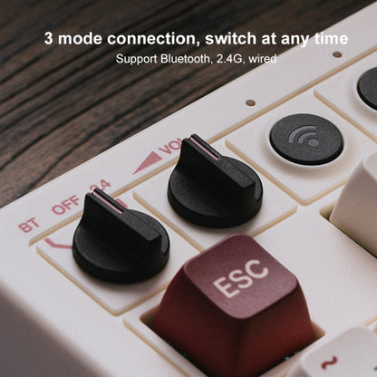 8Bitdo Retro Wireless Bluetooth Tri-Mode Mechanical Keyboard(Grey) - Wireless Mice by 8BitDo | Online Shopping UK | buy2fix