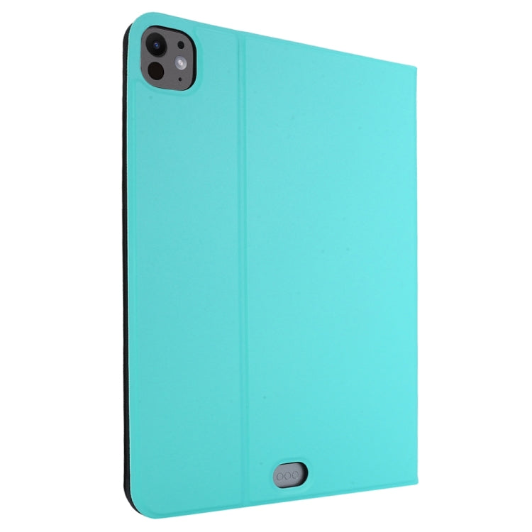 For iPad Pro 13 2024 Stretch Voltage Plain Leather Smart Tablet Case(Green) - iPad Pro 13 2024 Cases by buy2fix | Online Shopping UK | buy2fix