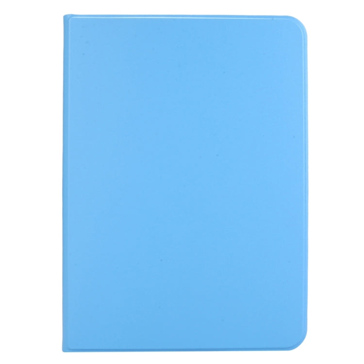 For iPad Pro 11 2024 Stretch Voltage Plain Leather Smart Tablet Case(Light Blue) - iPad Pro 11 2024 Cases by buy2fix | Online Shopping UK | buy2fix