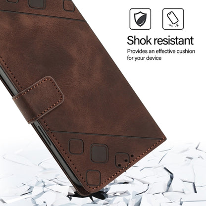 For Blackview A53 Skin Feel Embossed Leather Phone Case(Brown) - More Brand by buy2fix | Online Shopping UK | buy2fix