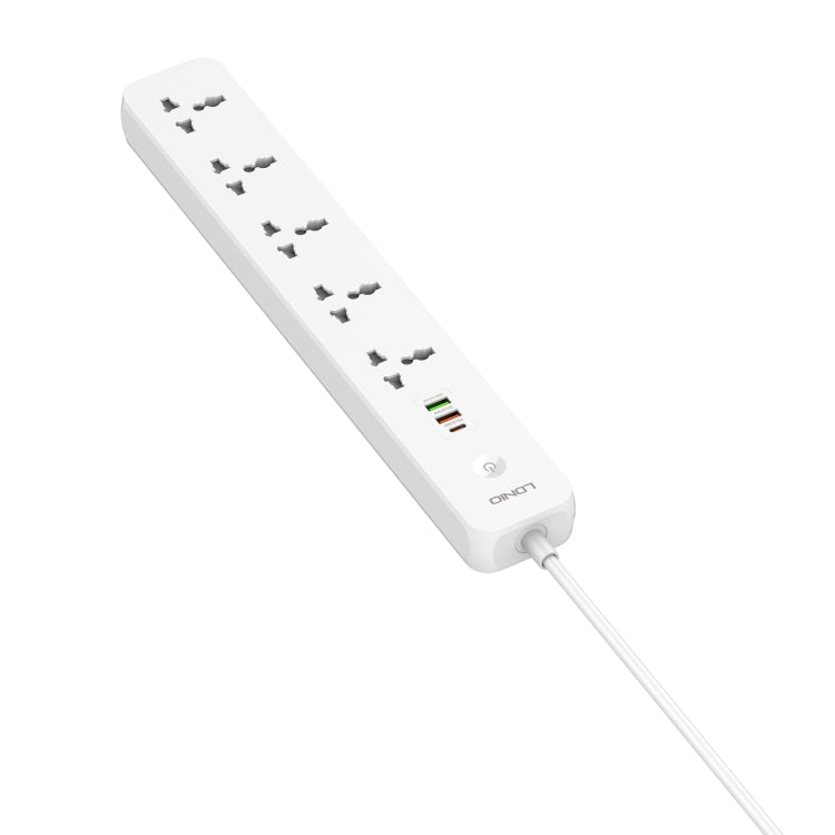 LDNIO SC5319 5-position Travel Home Office Socket with 38W USB Ports, Cable Length: 2m(EU Plug) - Extension Socket by LDNIO | Online Shopping UK | buy2fix