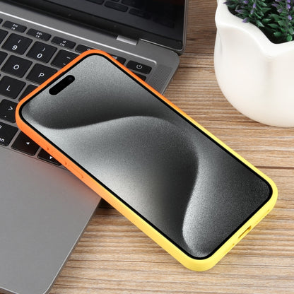 For iPhone 15 Pro Max Gradient Color Honeycomb Aromatherapy MagSafe Phone Case(Orange Yellow) - iPhone 15 Pro Max Cases by buy2fix | Online Shopping UK | buy2fix