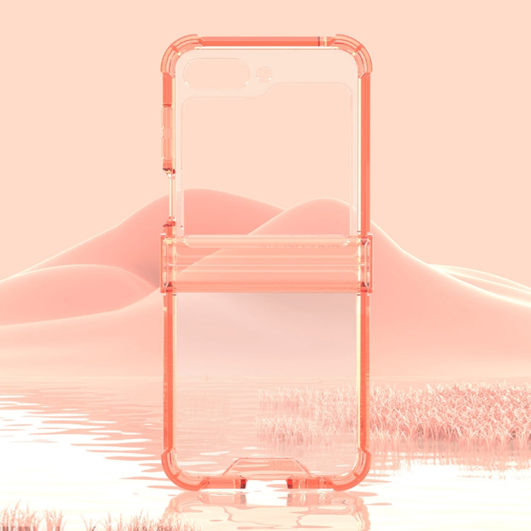 For Samsung Galaxy Z Flip6 GKK Airbag Hinge Full Coverage Phone Case(Transparent) - Galaxy Z Flip6 5G Cases by GKK | Online Shopping UK | buy2fix