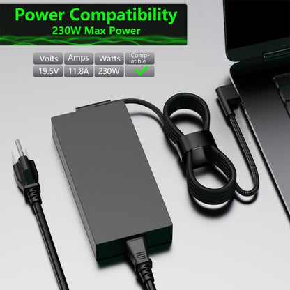 230W 19.5V 11.8A Laptop Notebook Power Adapter For Razer 3 Pin, Plug:US Plug - Power Supply by buy2fix | Online Shopping UK | buy2fix