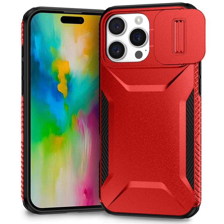 For iPhone 16 Pro Sliding Camshield Phone Case(Red) - iPhone 16 Pro Cases by buy2fix | Online Shopping UK | buy2fix