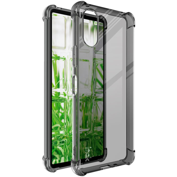 For Sony Xperia 10 VI imak Shockproof Airbag TPU Phone Case(Transparent Black) - Sony Cases by imak | Online Shopping UK | buy2fix