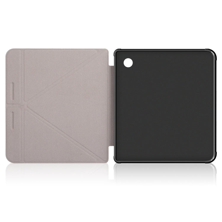 For Kobo Libra Colour 2024 Solid Color Deformation TPU Leather Smart Tablet Case(Milky Way) - Others by buy2fix | Online Shopping UK | buy2fix