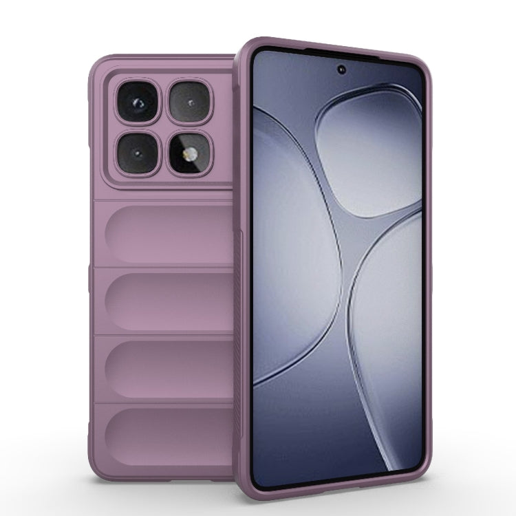 For Redmi K70 Ultra Global Magic Shield TPU + Flannel Phone Case(Purple) - Xiaomi Cases by buy2fix | Online Shopping UK | buy2fix