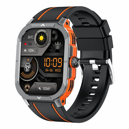 LEMFO HK56 2.06 inch BT5.3 IP68 Sport Smart Watch, Support Bluetooth Call / Message Notification / Heart Rate / Blood Pressure Health Monitor(Orange) - Smart Watches by LEMFO | Online Shopping UK | buy2fix