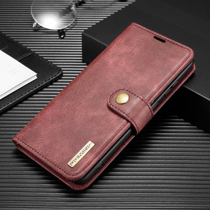 For Samsung Galaxy Note20 DG.MING Crazy Horse Texture Flip Detachable Magnetic Leather Case with Holder & Card Slots & Wallet(Red) - Galaxy Note20 Cases by DG.MING | Online Shopping UK | buy2fix