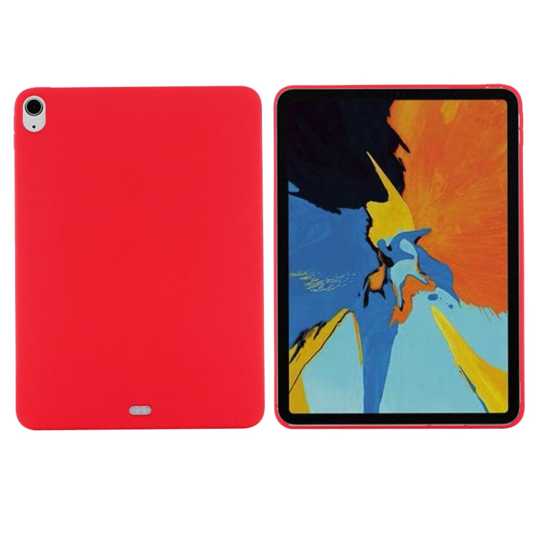 For iPad Air 13 2024 Pure Color Liquid Silicone Shockproof Tablet Case(Red) - iPad Air 13 2024 Cases by buy2fix | Online Shopping UK | buy2fix