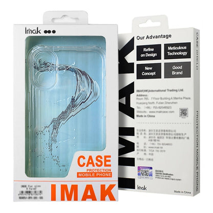 For OPPO Reno12 Global IMAK Corrugated Texture Airbag TPU Phone Case(Transparent) - Reno12 Cases by imak | Online Shopping UK | buy2fix